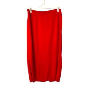 Ms. Russ Vintage Woman’s Red 100% Cotton Sweater Skirt, Size 18W‎